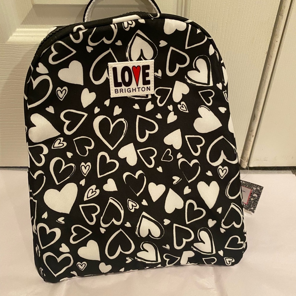 ❤️ Love Brighton Black and White Heart Backpack❤️